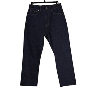 MADEWELL High-Rise The '90s Straight Jean in Norman Wash Size 27